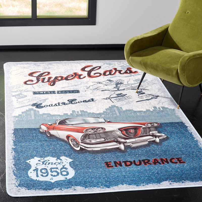 Abdou Performance Machine Washable Rug, Rectangle 4' x 6'