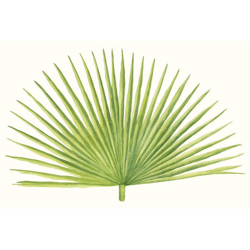 Tropical Breeze Leaves III by Naomi McCavitt - Painting Print, 81cm H x 122cm W, Black Floater Framed