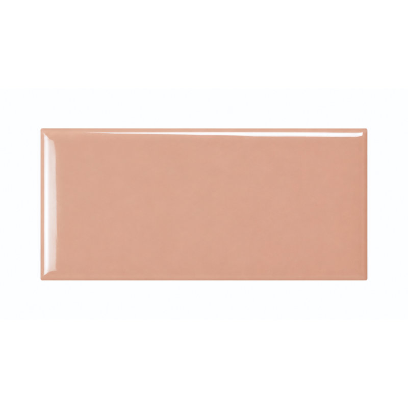 Curvaceous 3" x 6" Ceramic Wall Tile, Blush