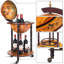 Aitken 15 Bottle Floor Wine Bottle Rack Brown