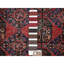 Tapis turc rétro 2 pi 7 po x 9 pi Auburn, 100% laine, noué à la main, court, usé et délavé, usure uniforme, côtés et extrémités professionnellement sécurisés, tapis de couloir