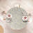 Winston Porter Botanical Fitted Round Tablecloth 36"- 40" Diameter Eggshell Multicolor-786443480