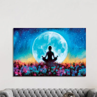 Moon Yoga by P.D. Moreno - Print on Canvas