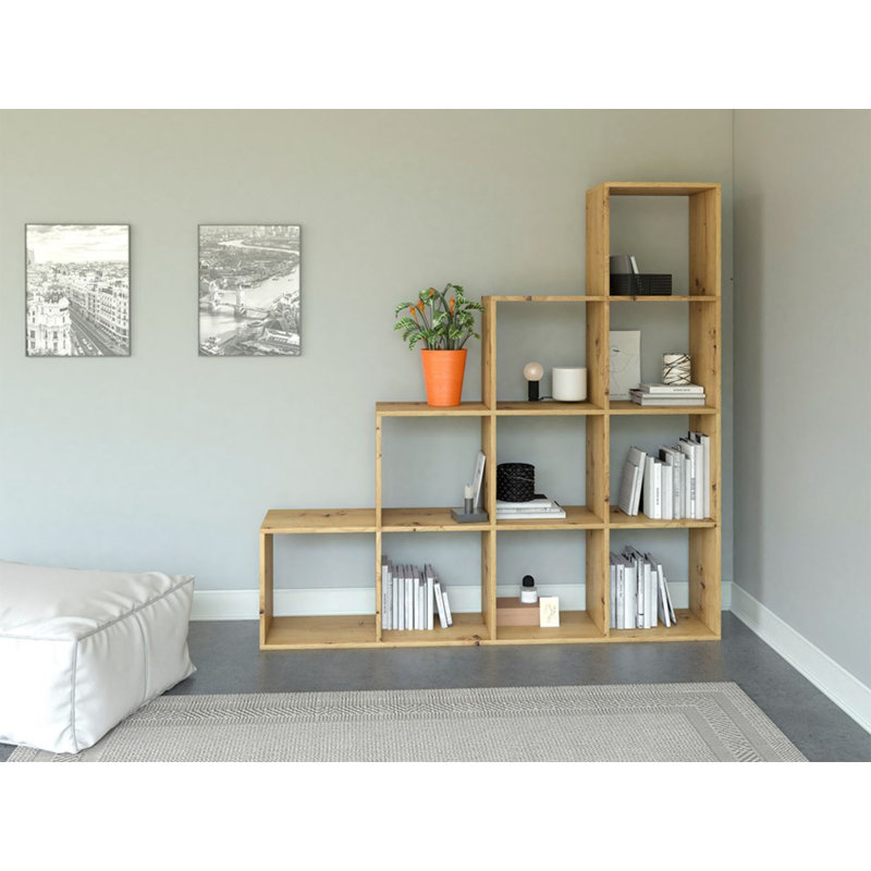 153cm H x 153cm W Standard Bookcase, Beige