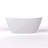 61 Inch Freestanding Solid Surface Soaking Bathtub