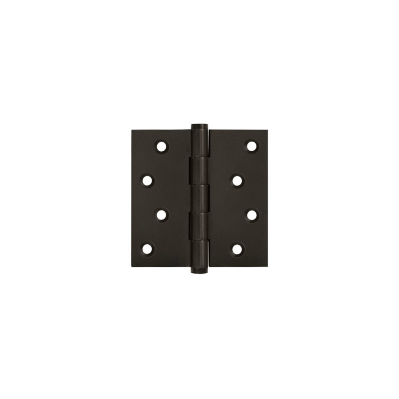 Deltana DSB43-RZ 4" x 4" Square Hinges Residential / Zig-Zag in Polished Brass Pair, Oil Rubbed Bronze