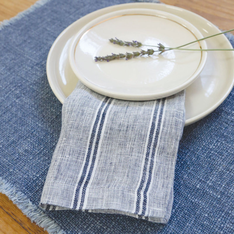 Mendocino Linen Square Napkins, Stone