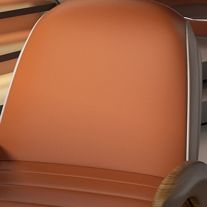 Chaise berçante décontractée avec repose-pieds Home Home, Orange
