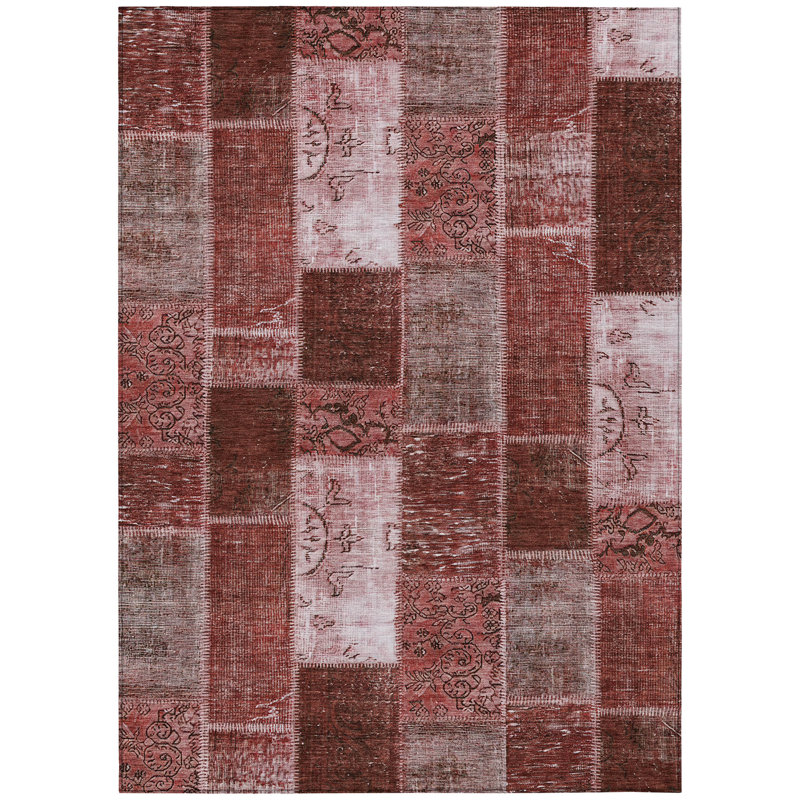 Patchwork Indoor / Outdoor Rug, Rectangle 3' x 5'