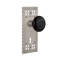Craftsman Plate with Decorative Keyhole and Black Porcelain Door Knob-278535844-278535847