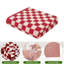 Ensemble de 4 essuie-mains de luxe pour salle de bain - Serviettes de cuisine à carreaux en coton doux 13 x 29 pouces-81717391