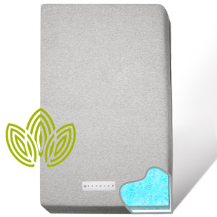 Matelas pour lit de bébé en coton biologique à double face, mousse viscoélastique de qualité supérieure à 2 étapes CertiPUR-US pour bébé hypoallergénique