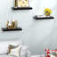 Tablettes flottantes en bois manufacturé 3 pièces Godfree, tablettes murales modernes pour le salon, la chambre à coucher, la salle de bain, la cuisine, le bureau et le rangement-1134432107