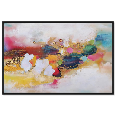 «Vibrant Dabs I», toile abstraite par Pop Art 