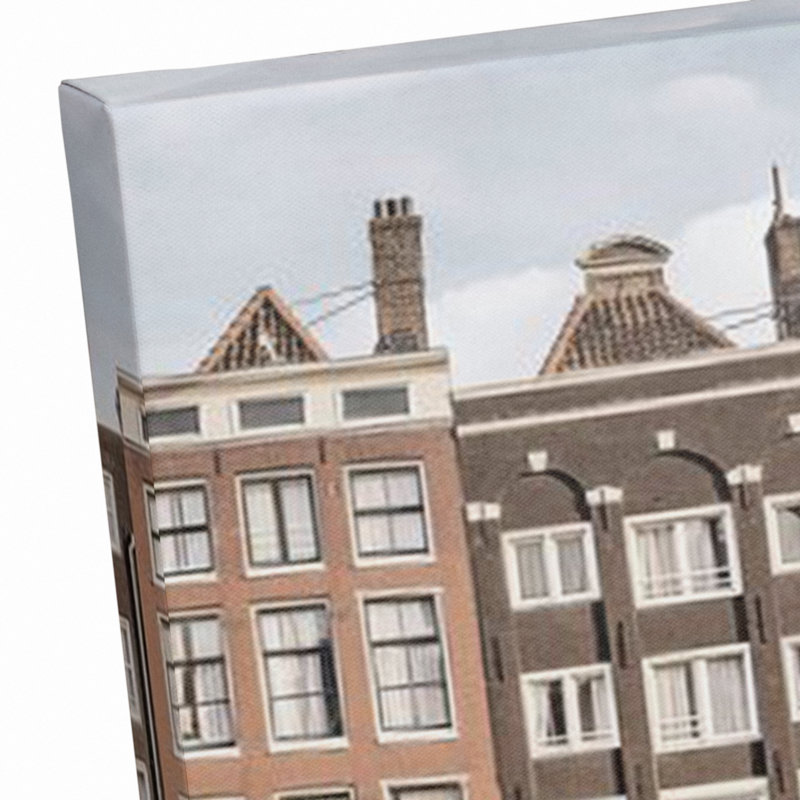 Amsterdam Buildings - Reproduction de photo sans cadre sur toile