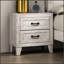 Table de chevet 1 pièce Contemporary Wash avec finition en mélamine et poignée pour mobilier de chambre à coucher moderne
