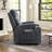 33.07" W Upholstered Manual Recliner with Massage and Heating -693330096