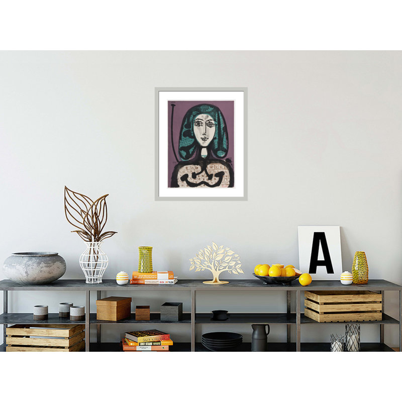 «Woman with Hairnet» par Pablo Picasso, impression giclée sur cadre, 28.77" H x 23.5" W