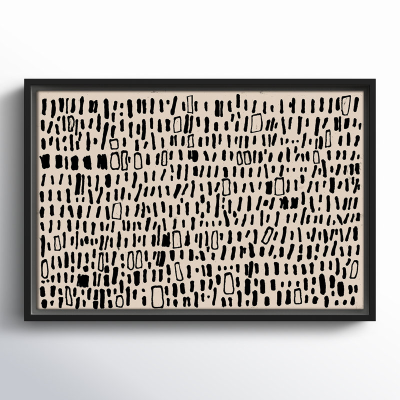 Tribal Code by Filippo Ioco, 13.5" H x 19.5" W x 2" D, Black