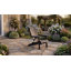 Chaise de patio en bois Adirondack pliable en bois avec grain de bois, bleu marine-130974274