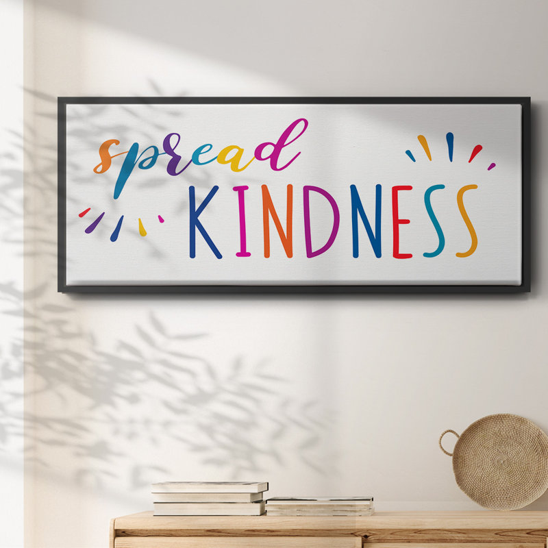 «Rainbow Kindness», toile encadrée, H 8 po x l 20 po