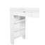 Coiffeuse multifonctionnelle avec miroir rabattable, éclairage réglable et compartiment de rangement divisé - Gardez vos essentiels organisés en blanc caché dans le tiroir 3 couleurs-1562386660