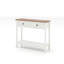 Console Farmhouse avec tiroirs et tablette de rangement inférieure, table d'appoint rustique pour le salon, couloir, blanc antique | Idée de cadeau