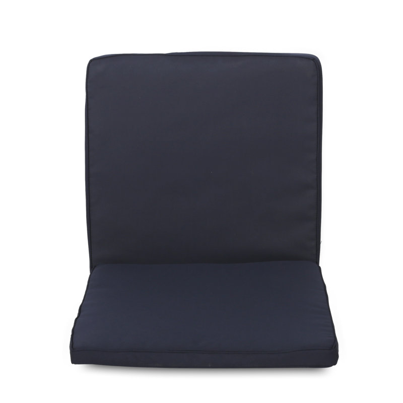 Coussin de siège / dossier d'extérieur Brummett, Bleu marine