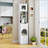 Tall Narrow Bathroom Storage Cabinet With 1 Door And 2 Drawers, Space-Saving And Versatile For Multiple Rooms