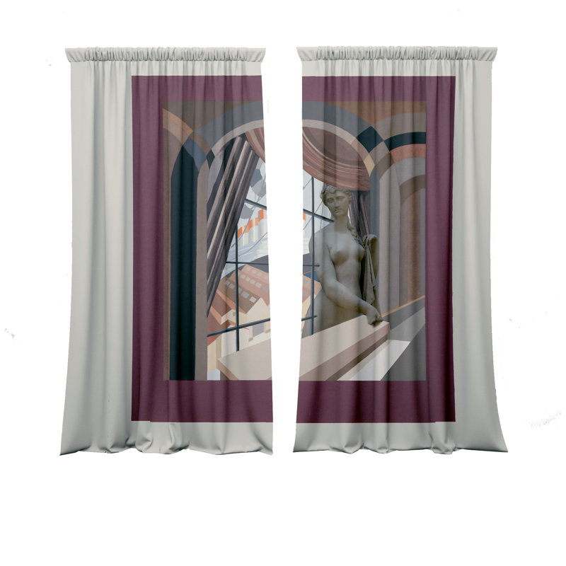 Velvet Blackout Curtain Panel Pair, 148 W x 200 D cm