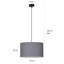 Pascua 1 - Light Black Drum Pendant-40732049