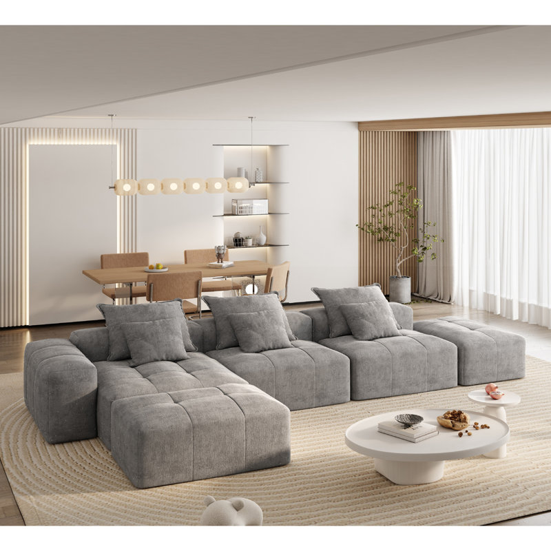 Canapé modulaire surdimensionné Modern, Gris