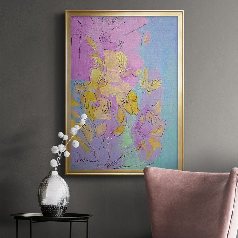" Dancing Heart ", Gold, 42.5" H x 30.5" W x 1" D