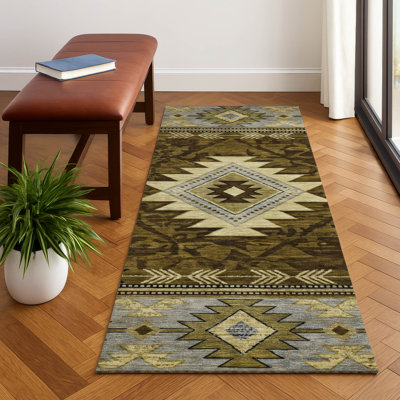 Premium Machine Washable Lubbers AMF1754 Tribal Rug