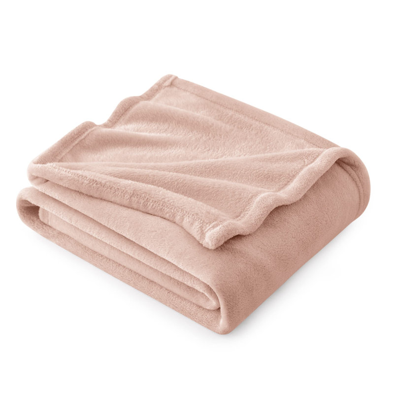 Couvertures douillettes et douillettes pour lit, canapé, canapé, voyage, camping, Rose poudreux, L 50 po x L 60 po