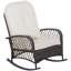 Chaise berçante en osier pour l'extérieur Outsunny