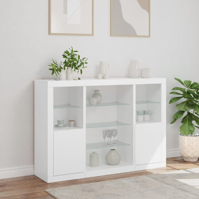 Badgeley 142.5 cm W Glass Sideboard