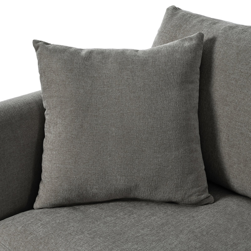 Cydnei 111.4'' Sofa,Three Indoor Cushioned Combination Sofas with Three Pillows and Curved Seat, for Living Room, Study Room, and Apartment