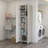 Nala 71.3" Kitchen Pantry Cabinet with Broom Storage, Multistorage and Shelving-1876471369