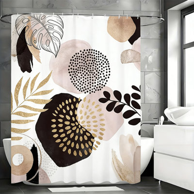 Shower Curtains with Hooks Included