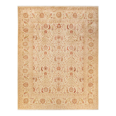 Haynie One-of-a-Kind 9' 1" X 11' 5" 2010s Wool Area Rug in Ivory