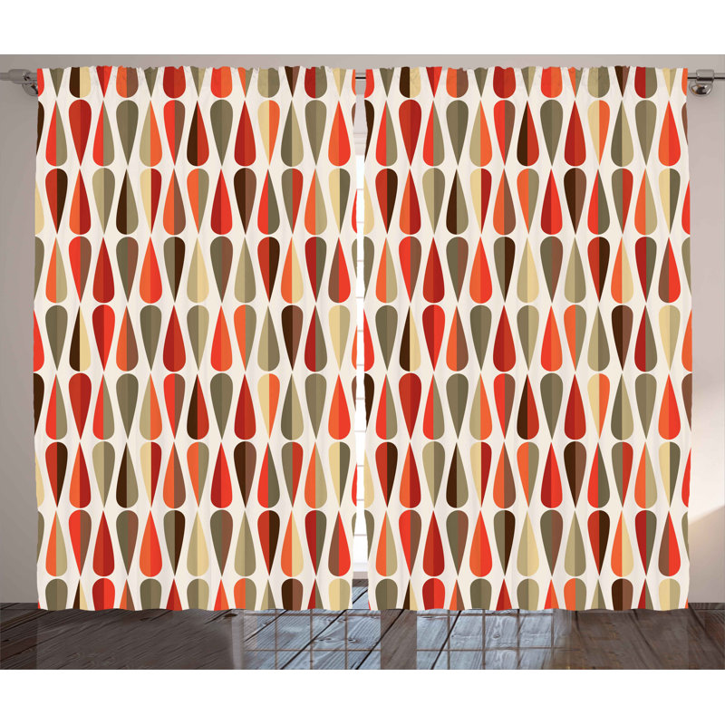 Alejandro Semi Sheer Curtain Pair, 54" W x 84" L