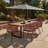 Fabiano Rectangular 8 - Person 235cm Long Dining Set with Cushions and Umbrella-1272530570