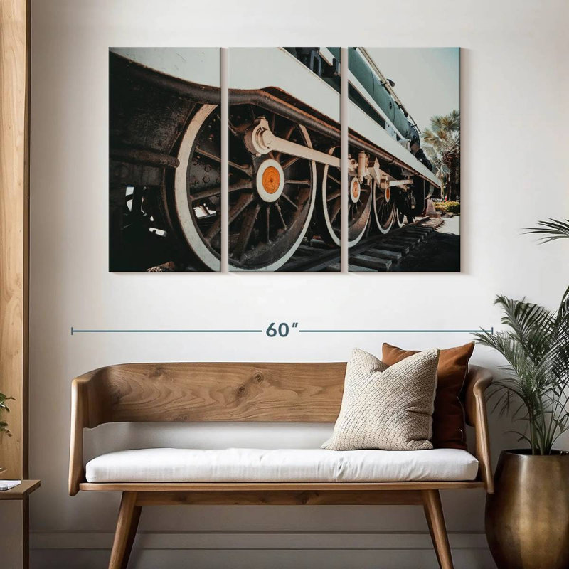 Mehar Old Train, 32" H x 50" W