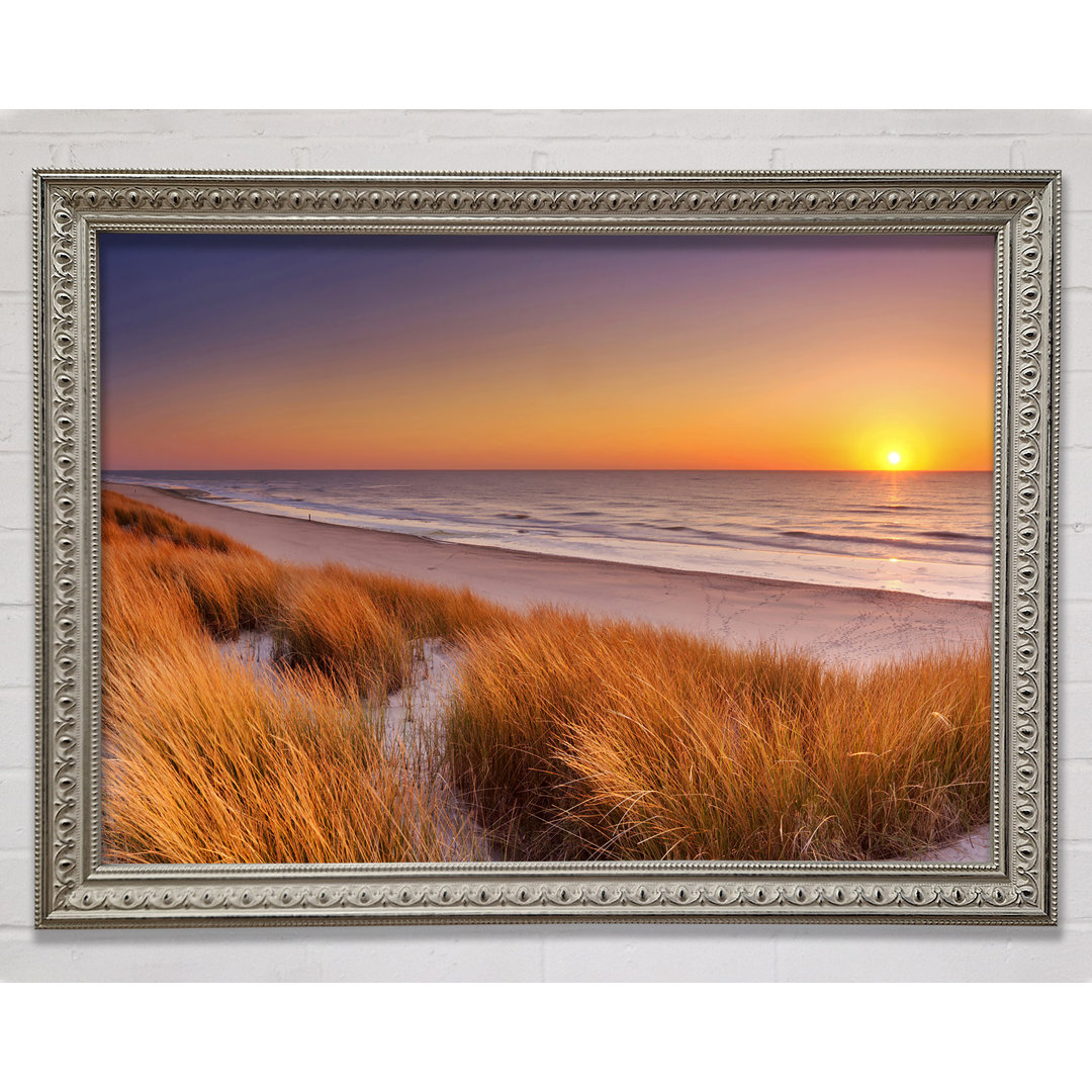 Gerahmtes Poster Sand Dune Sunset