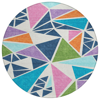 Aristea White Washable Indoor-Outdoor Rug - 