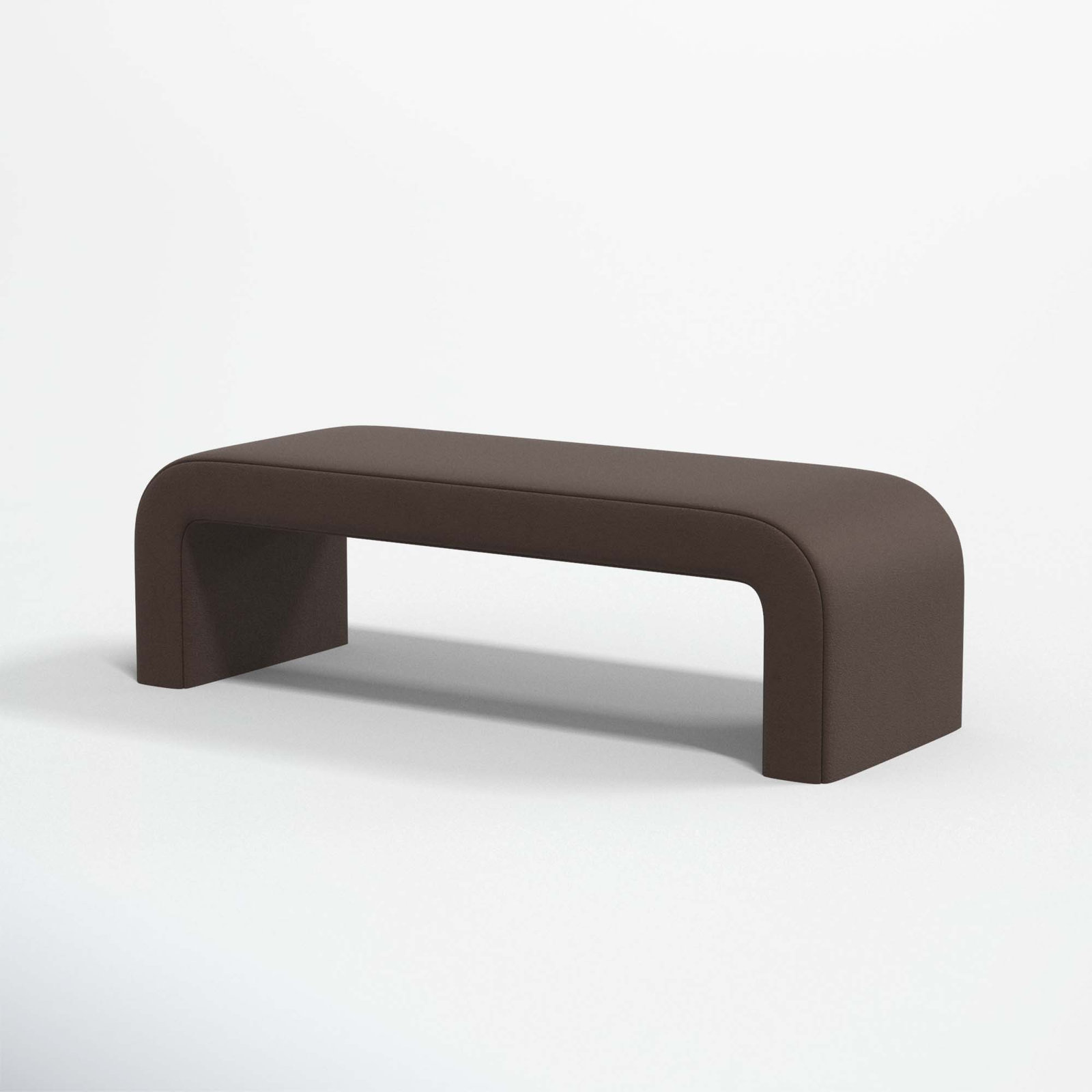 Barley 52" Bedroom Bench, Classic Chocolate Velvet