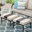 Repose-pieds d'extérieur Bular avec coussin Sunbrella®-2133444538