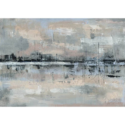 Distant Reflections by Soozy Barker - Wrapped Canvas Painting