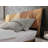Gazelle Solid Wood Bed Frame with Artistic Patterned Headboard-43895574-22884379